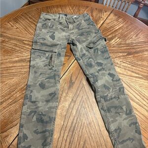 Silver Camouflage Cargo Pants